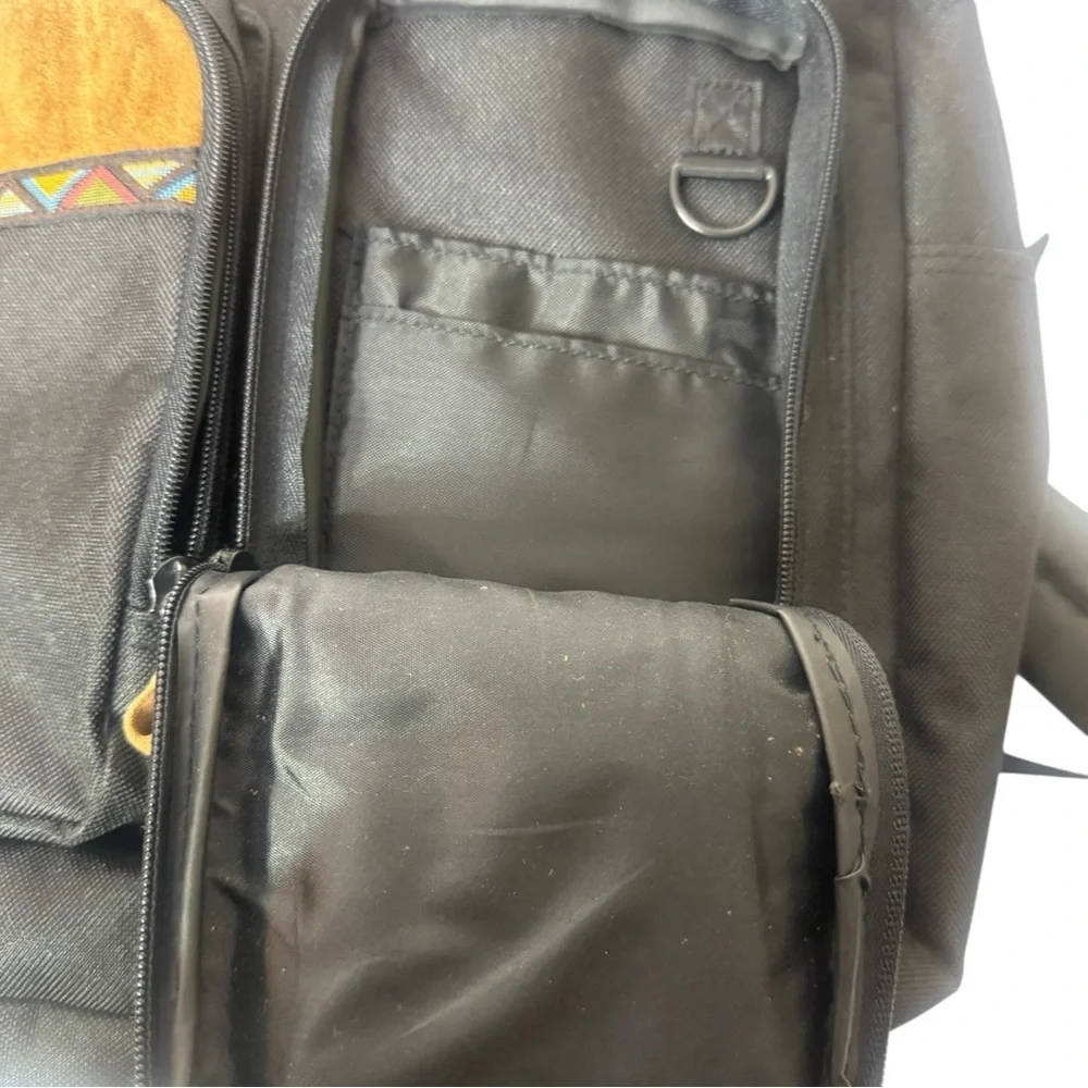 Eastsport Backpack Bag Southwestern Faux Suede Outer‎ Pockets Adjustable